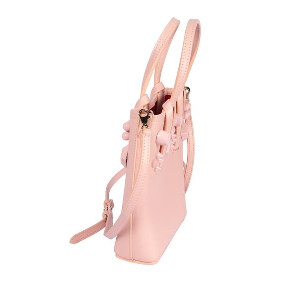 CHRISTIAN LOUBOUTIN Pink Leather Cabata Mini Tote Crossbody Bag - Picture 2 of 8